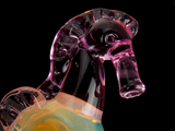 Pink Glass Seahorse Pipe