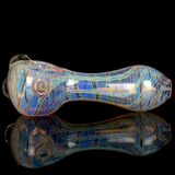 Pink glass spoon pipe with wrapped and raked fumes by VisceralAntagonisM