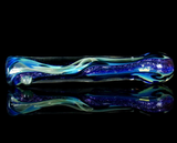 purple dichroic glass chillum pipe