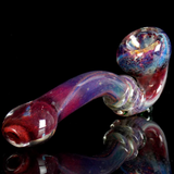 Purple Frit Glass Sherlock Pipe