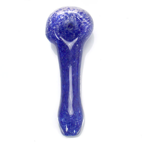 purple frit color glass spoon pipe smoking bowl