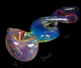 Fumed Color Changing Split Twisted Helix Smoking Pipe 