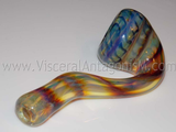 Color changing fumed glass pipe
