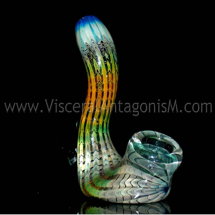 Heady dragon scales glass pipe