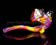 Amber Purple Serendipity Color Glass Pipe