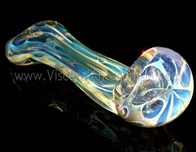 fumed color changing glass smoking pipe