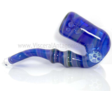 fumed cobalt glass pipe with honeycomb