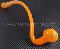 huge orange gandalf glass pipe