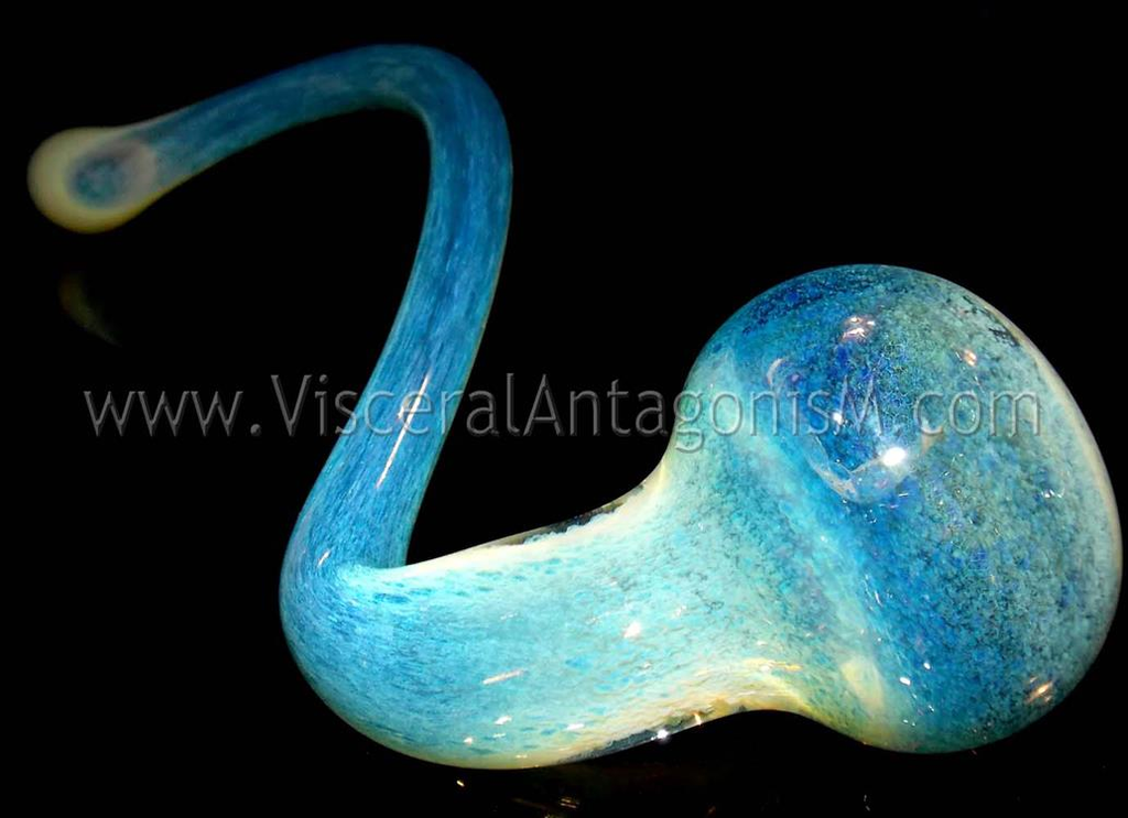 The Goliath - huge color changing glass gandalf sherlock curved smoking pipe by VisceralAntagonisM