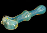 color changing silver fumed borosilicate glass pipe