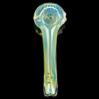 Silver Fumed Color Changing Spoon Pipe