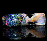 outer space galaxy glass chillum pipe