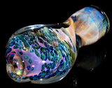 outer space galaxy glass chillum pipe