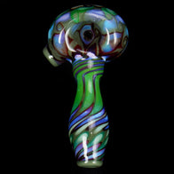 Heady pinwheel glass spoon pipe