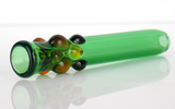 green glass wax worm one hitter pipe