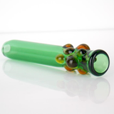 green glass wax worm one hitter pipe