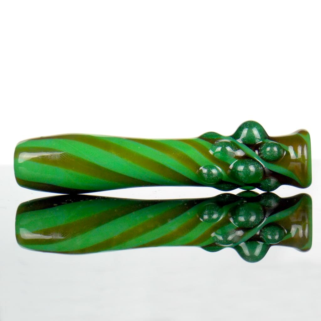wax and trees green amber glass chillum